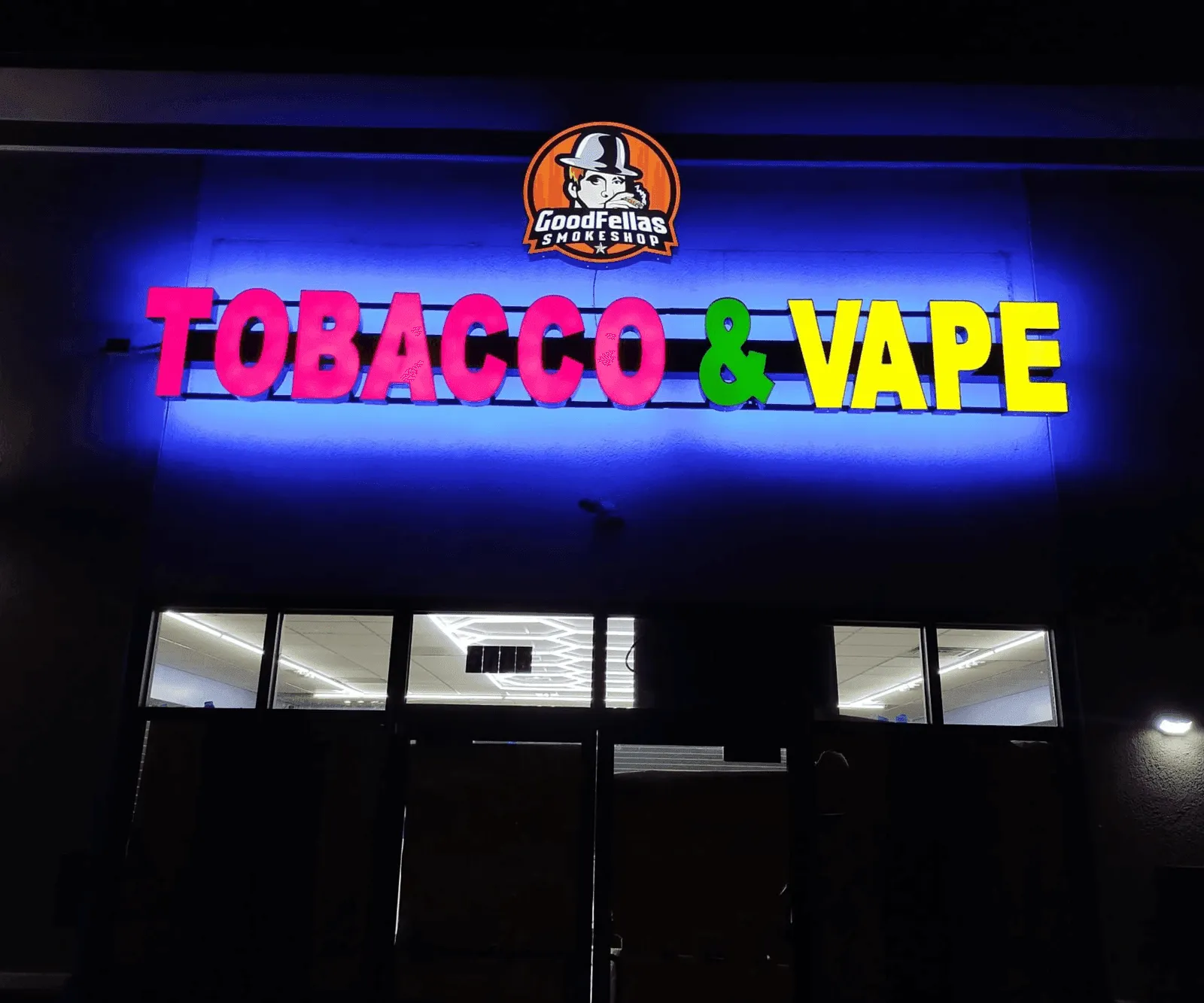 Channel Letters at Night